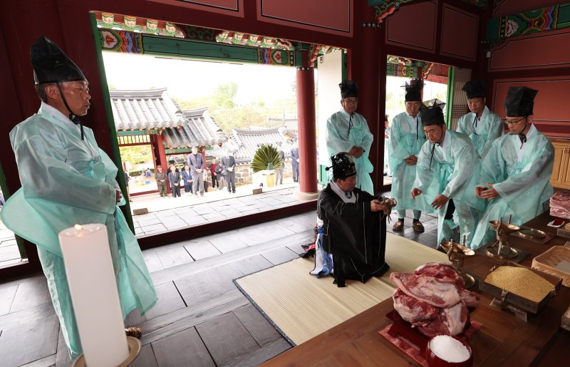 독립운동가 보재 이상설 선생 추모제 모습.(진천군 제공, 재판매 및 DB금지)/뉴스1