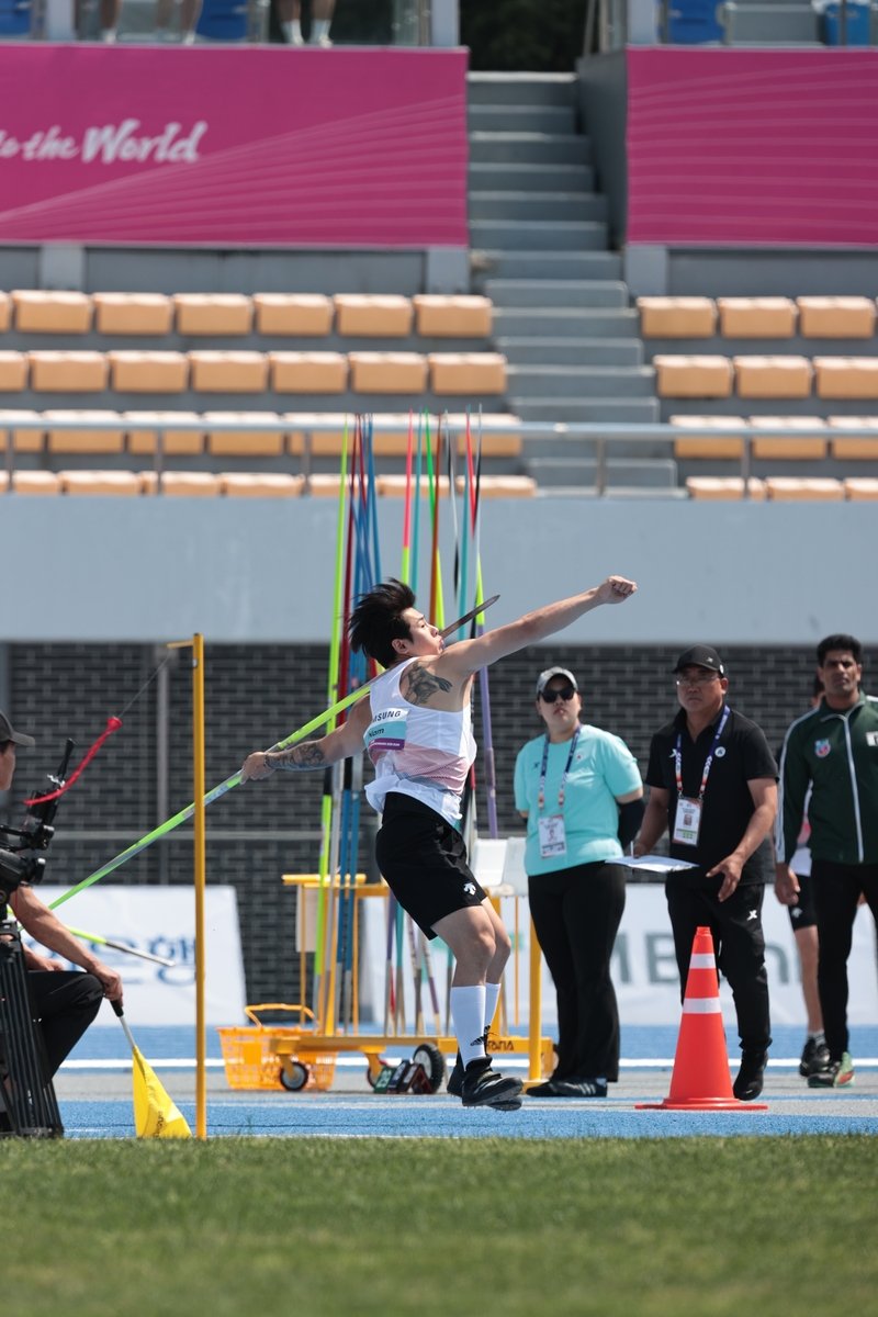 창던지기 남태풍 (출처=연합뉴스)