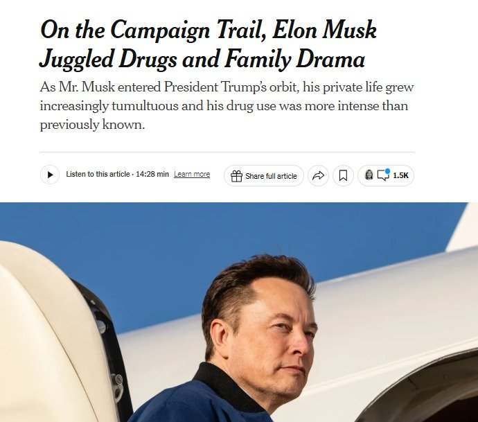해당 기사 - NYT 갈무리