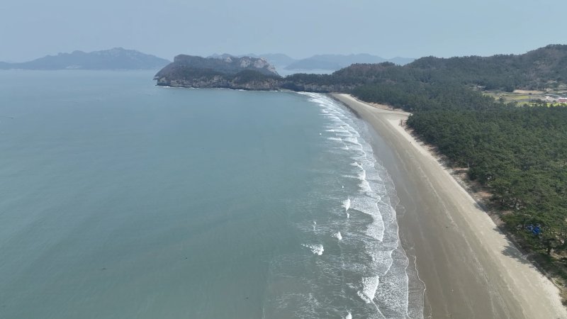하늘에서 본 라이브 바카라사이트해수욕장(진도군청 누리집 갈무리)/뉴스1