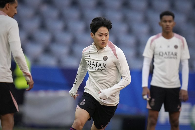 [뮌헨=AP/뉴시스]UCL 결승 준비하는 메이저 바카라사이트 굿모닝. 2025.05.30.