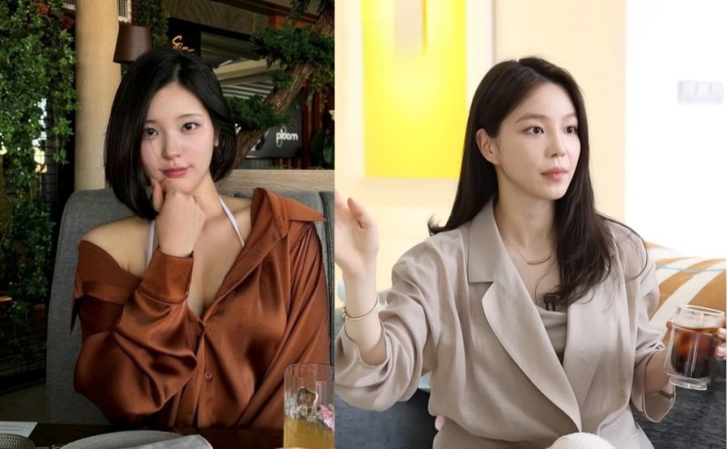 [서울=뉴시스] 걸그룹 '앨리스' 출신 소희와 배우 겸 사업가 지윤미. (사진=소희 인스타그램, 유튜브 '밉지 않은 관종언니' 화면 캡처) 2025.05.31 photo@newsis.com *재판매 및 DB 금지