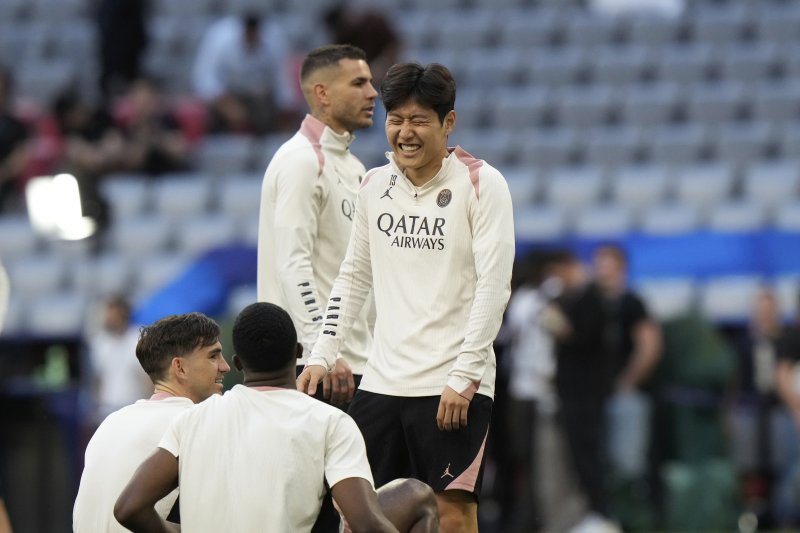 [뮌헨=AP/메이저 바카라사이트 굿모닝]UCL 결승 준비하는 메이저 바카라사이트 굿모닝 2025.05.30.