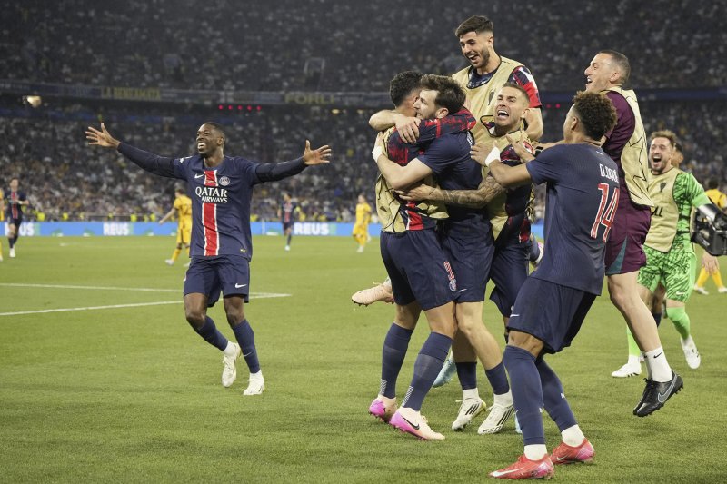 [뮌헨=AP/뉴시스] 프랑스 프로축구 리그앙 파리 생제르맹(PSG)의 흐비차 크바라츠헬리아. 2025.05.31.