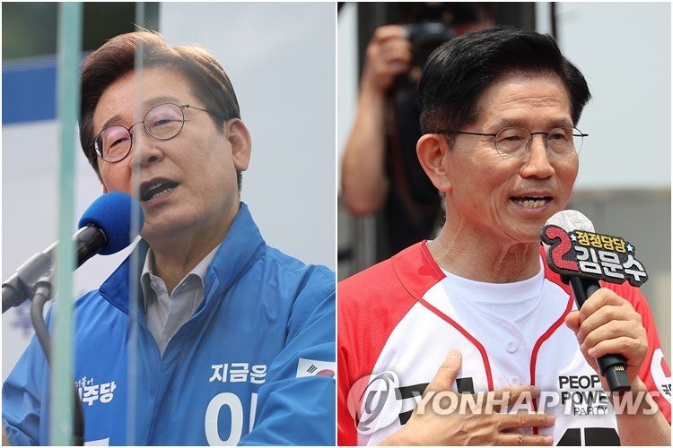 이재명, 김문수 후보 (출처=연합뉴스)