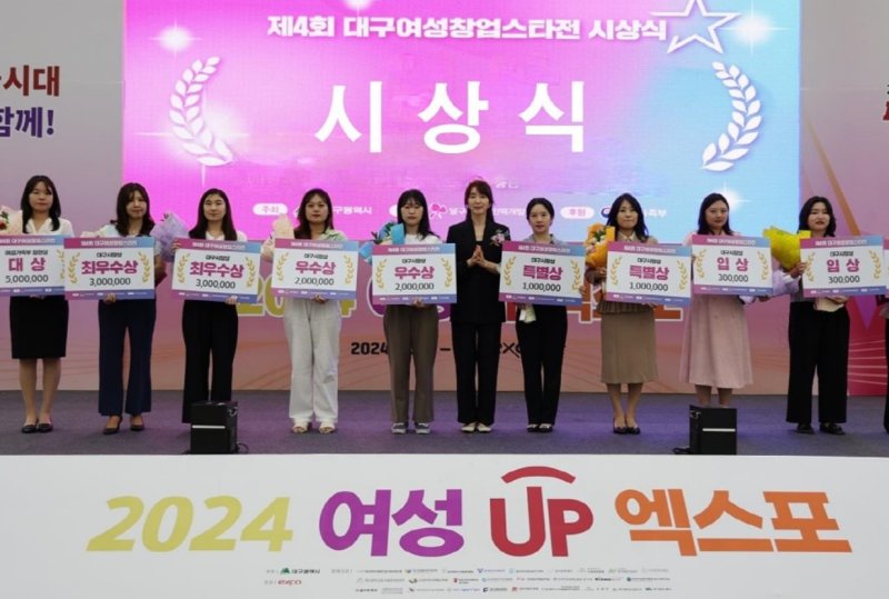 페스타토토는 오는 8월14일까지 '여성창업스타전'에 참가할 (예비)여성창업가를 모집한다. 사진은 지난해 열린 '여성창업스타전' 시상식 모습.(대구시 제공. 재판매 및 DB 금지)