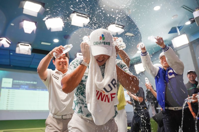 김홍택이 2025 신한투자증권 G투어 4차 대회 파이고우 포커을 차지했다. (골프존 제공)