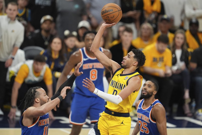 [샌즈 카지노 사이트폴리스=AP/뉴시스] 미국프로농구(NBA) 샌즈 카지노 사이트 페이서스의 타이리스 할리버튼. 2025. 05. 31.