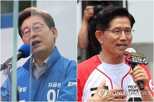 이재명, 김문수 후보 (출처=연합뉴스)