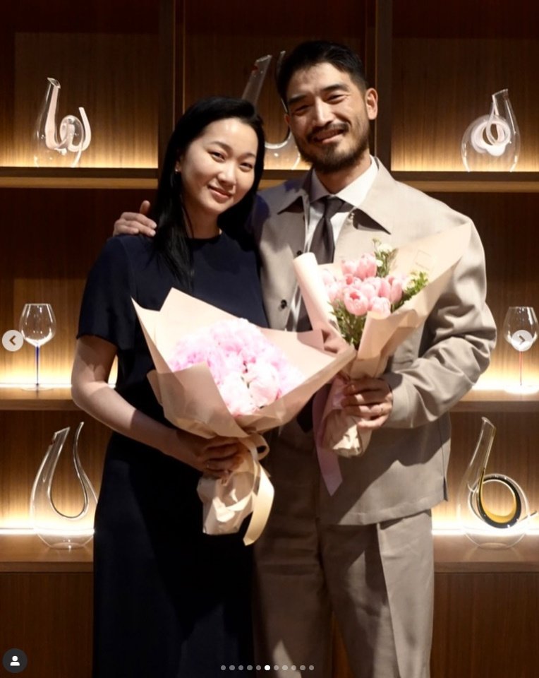 장윤주, ♥정승민과 꿀 뚝뚝 결혼 10주년 데이트…'선남선녀' [N샷]