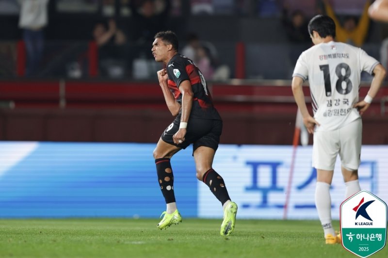 동점골을 터뜨린 조르지(한국프로축구연맹 제공)