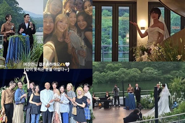 불륜설 딛고…최여진, 돌싱과 크루즈 결혼식