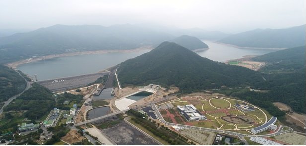 [세종=뉴시스] 경상북도 청도군 운문면 운문댐 모습. (자료= 환경부 제공)