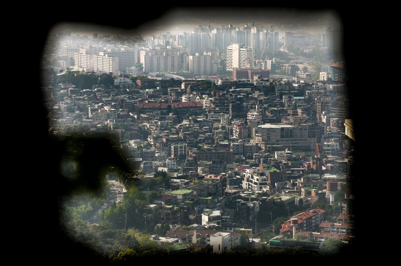 서울 중구 남산에서 주택이 보이고 있다. 사진=뉴시스