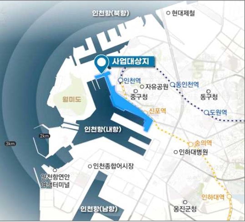 인천항 내항 1·8부두 재개발 내년부터 본격 시작…공동시행자 지분 확정