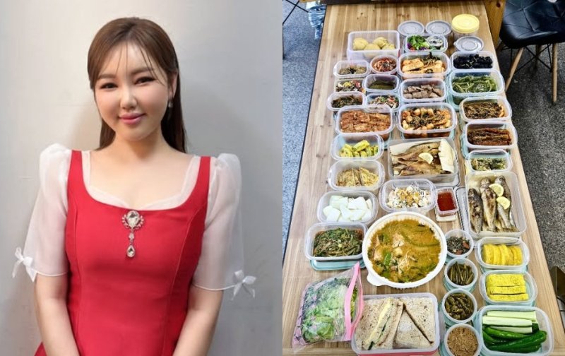 송가인, 팬들 사랑에 배부르겠네…수십가지 도시락 '눈길'