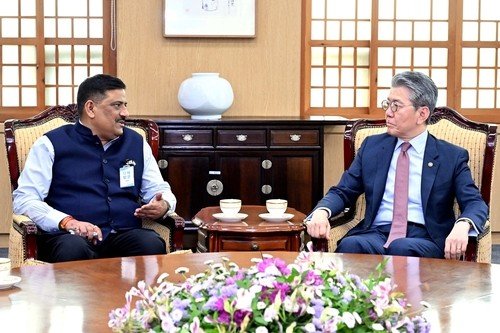 인도 의회 대표단 만난 김홍균 외교부 1차관 (출처=연합뉴스)