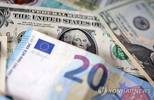 달러와 유로화 지폐 (출처=연합뉴스)