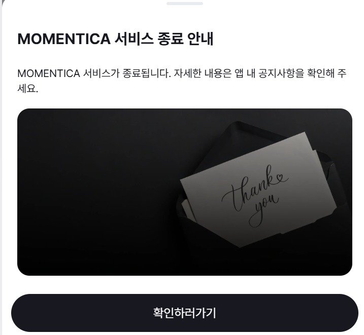 모먼티카 홈페이지 갈무리.