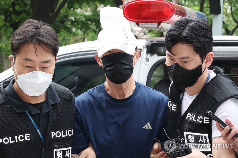 영장심사 받는 지하철 5호선 방화범 (출처=연합뉴스)