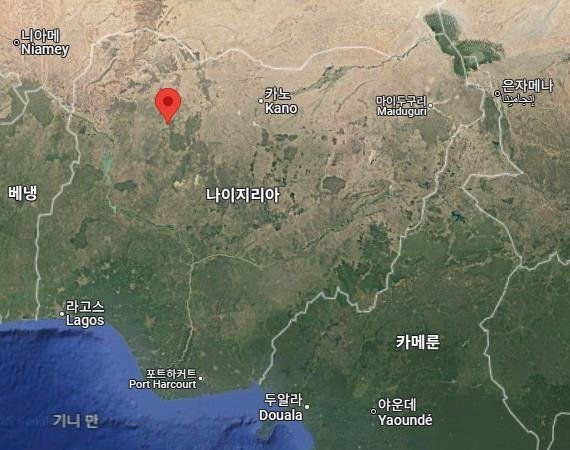 나이지리아 정부군이 자경단원을 오인 공습한 서북부 잠파라주 마라야 마을 (출처=연합뉴스)