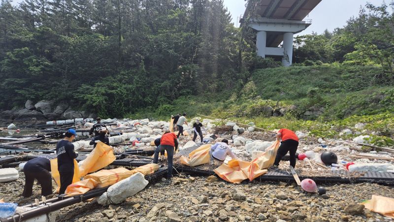 '해양 환경 보전 앞장'...전남도, 제30회 바다의 날 맞아 해양쓰레기 100여t 수거