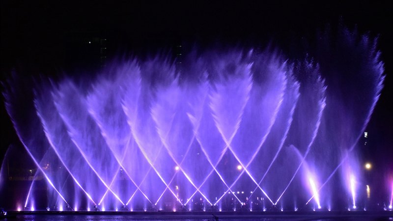 [경산=라이브스코어 바카라사이트] 경산시 남매근린공원 야간라이브스코어 바카라사이트쇼. (사진=경산시 제공) 2025.06.03. photo@newsis.com *재판매 및 DB 금지