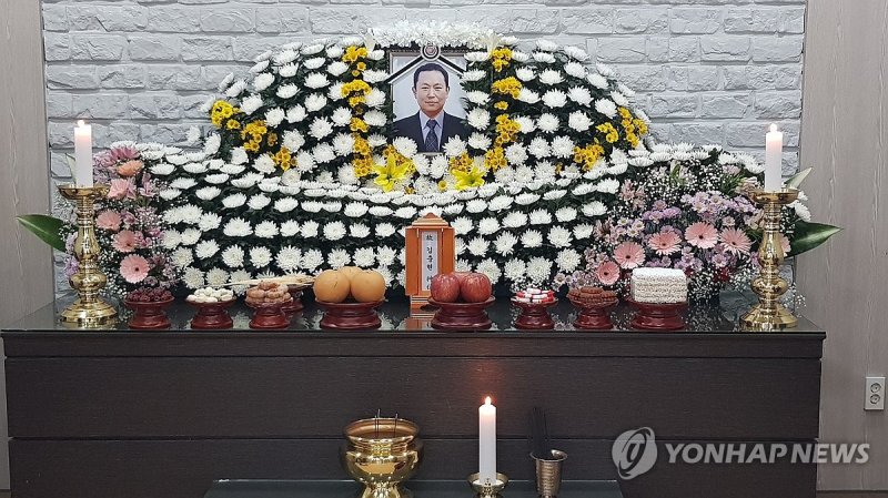 태안화력 하청 근로자 고 김충현씨 빈소 (출처=연합뉴스)