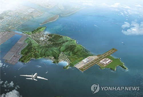 가덕도 신공항 조감도 (출처=연합뉴스)