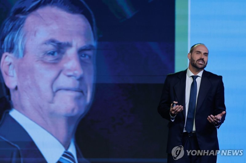 브라질 자이르 보우소나루 전 대통령 아들인 에두아르두 보우소나루 (출처=연합뉴스)