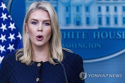 캐롤라인 레빗 미 백악관 대변인 (출처=연합뉴스)