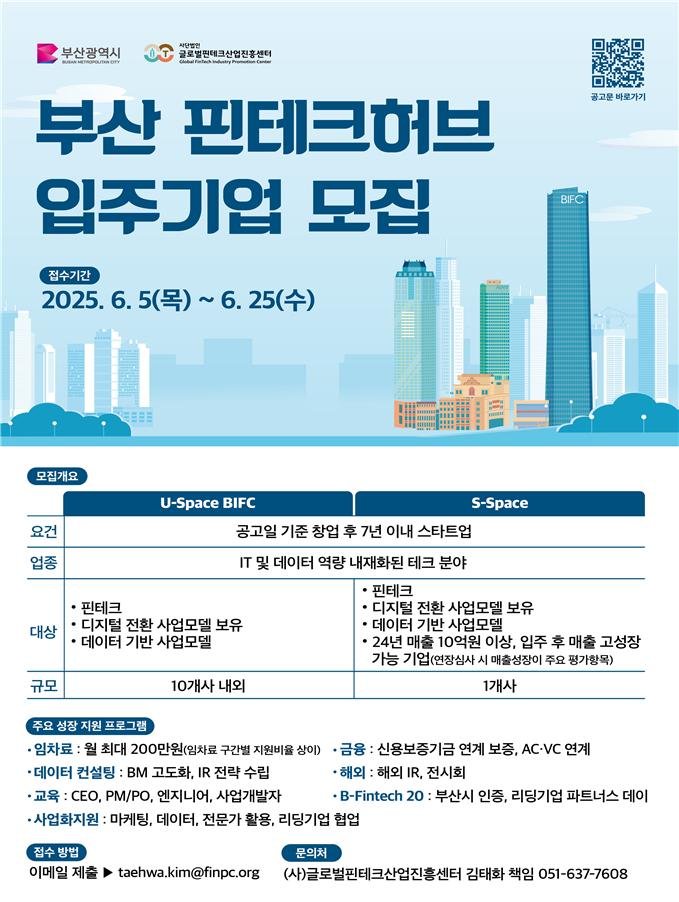 [부산=뉴시스] 부산 핀테크 허브 입주기업 메이저 바카라사이트 굿모닝 포스터 2025.06.04. photo@newsis.com *재판매 및 DB 금지