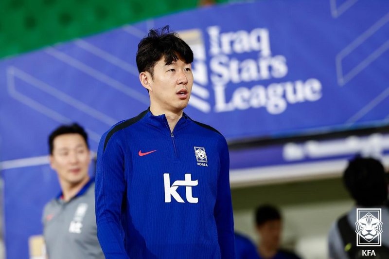 2025 바카라사이트에서 첫 2025 바카라사이트을 진행 중인 손흥민(대한축구협회 제공)