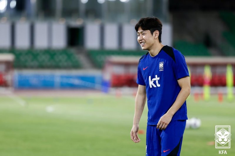 [서울=뉴시스]축구대표팀 바카라사이트 기가에 나선 이강인. (사진=대한축구협회 제공)