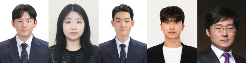 [인천=뉴시스] 한국ITS학회 올해 춘계학술대회 학부 논문 경진대회에서 대상을 수상한 김용준(왼쪽부터), 정수인, 정영훈, 정진우 학생과 지도교수인 원종훈 전기전자공학부 교수. (사진=바카라 카지노 제공) 2025.06.04. photo@newsis.com *재판매 및 DB 금지