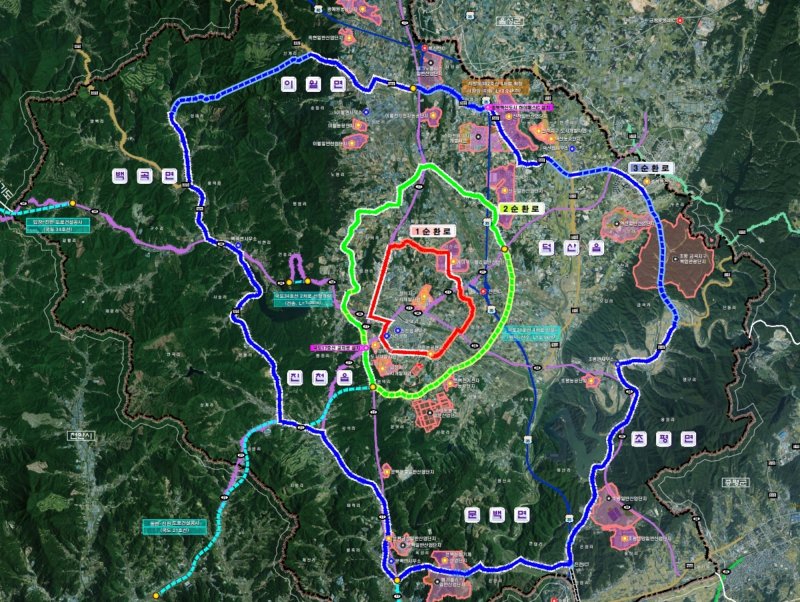 진천군 외곽순환무료 바카라사이트 계획도.(진천군 제공, 재판매 및 DB금지)/뉴스1