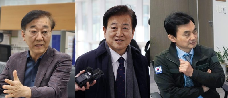 [전주=뉴시스] 왼쪽부터 김윤덕, 정동영, 안규백 의원. *재판매 및 DB 금지