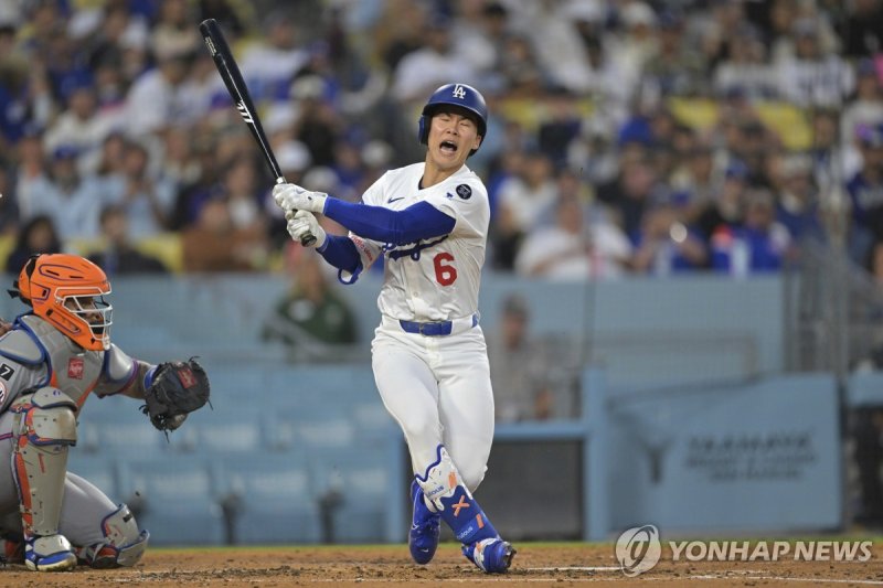 2타수 무안타에 그친 다저스 김혜성 (출처=연합뉴스)