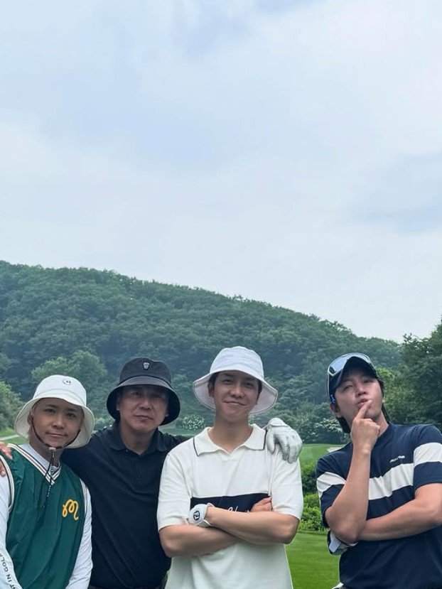 '처가 절연' 이승기, 골프장서 포착…장근석과 무슨 사이?
