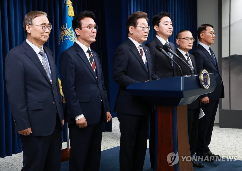 이재명 대통령, 새 정부 첫 인사 발표 (출처=연합뉴스)