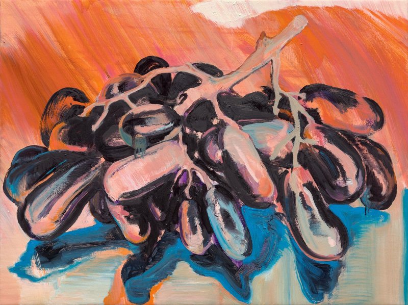 이은새(b. 1987) 〈Grapes〉 2025 Oil on canvas 60 x 80 cm Courtesy of the artist and Kukje Gallery 사진: 안천호 이미지 제공: 국제갤러리 *재판매 및 DB 금지