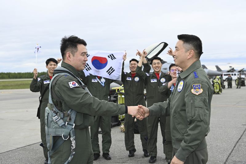 공군 "레드 플래그 참가, 알래스카 현지 도착... 임무 시작"