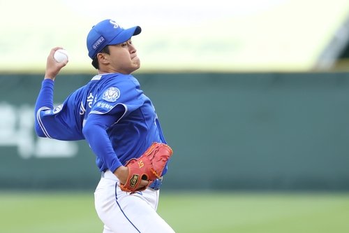 역투하는 삼성 이승현 (출처=연합뉴스)