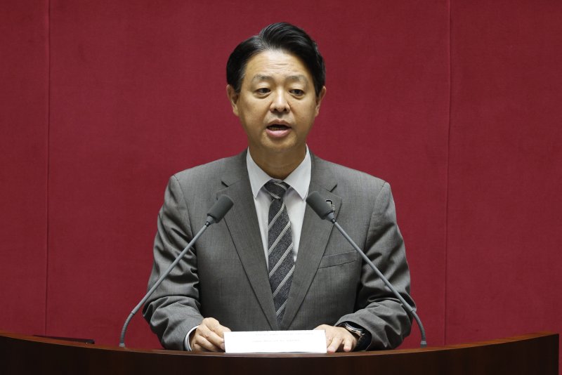 국회 교육위원회 위원장에 선출된 김영호 더불어민주당 의원. 2024.6.10/뉴스1 ⓒ News1 안은나 기자