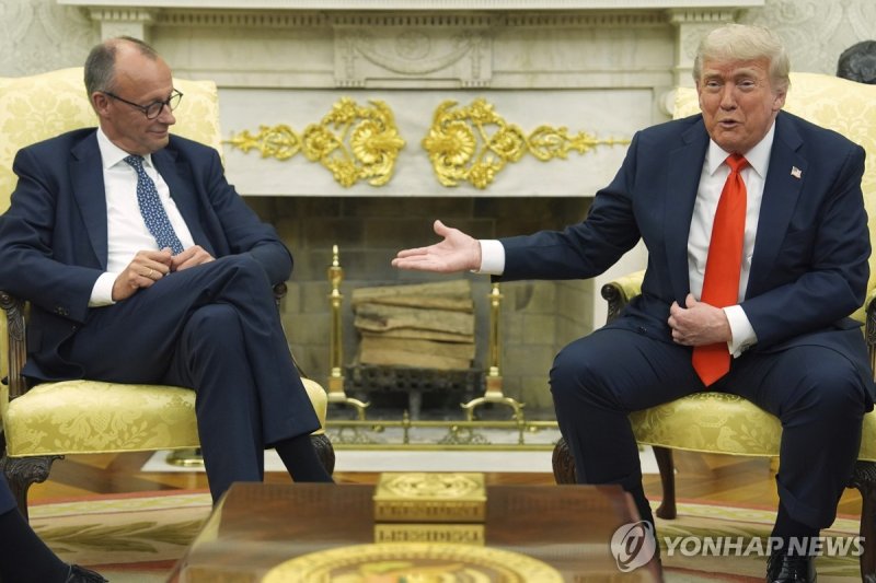 미국·독일 정상회담 (출처=연합뉴스)