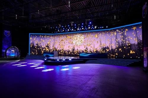 프로탁구리그 1차전 본선이 열리는 광명 IVEX 스튜디오 (출처=연합뉴스)