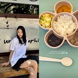 ′아들맘′ 손연재, 늘씬 몸매 포착 ″나보다 많이 먹는 아가″