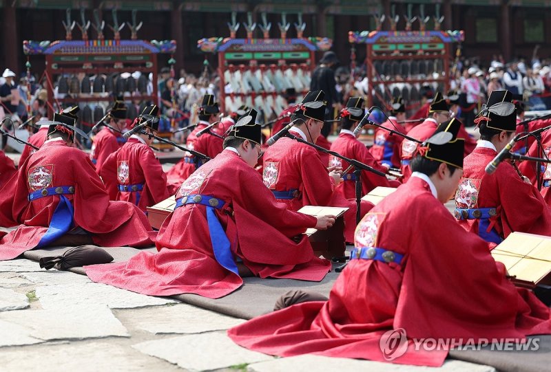 경복궁에서 열린 세종조 회례연 (출처=연합뉴스)