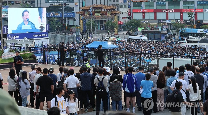 6월 1일 이재명 대통령 부산역 광장 유세 (출처=연합뉴스)
