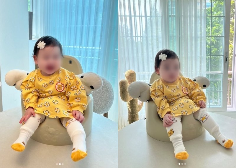 박수홍, 7개월 딸 공개…♥김다예 닮은 큰 눈망울